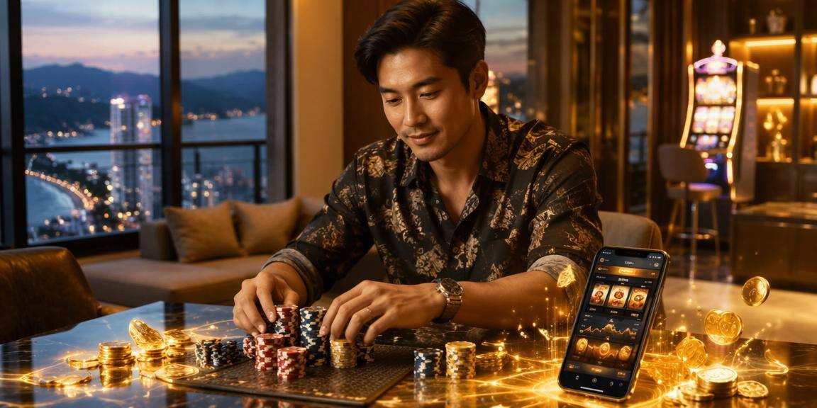 Người chơi Nha Trang thưởng thức slot game trực tuyến trên máy tính bảng
