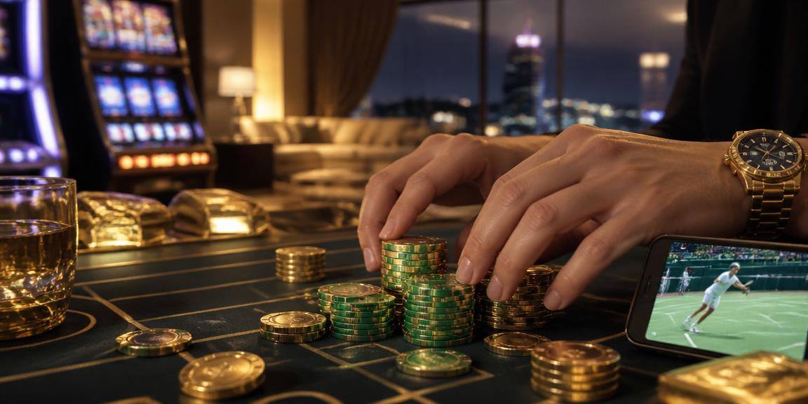 Không khí casino Việt Nam rực rỡ ánh đèn neon về đêm