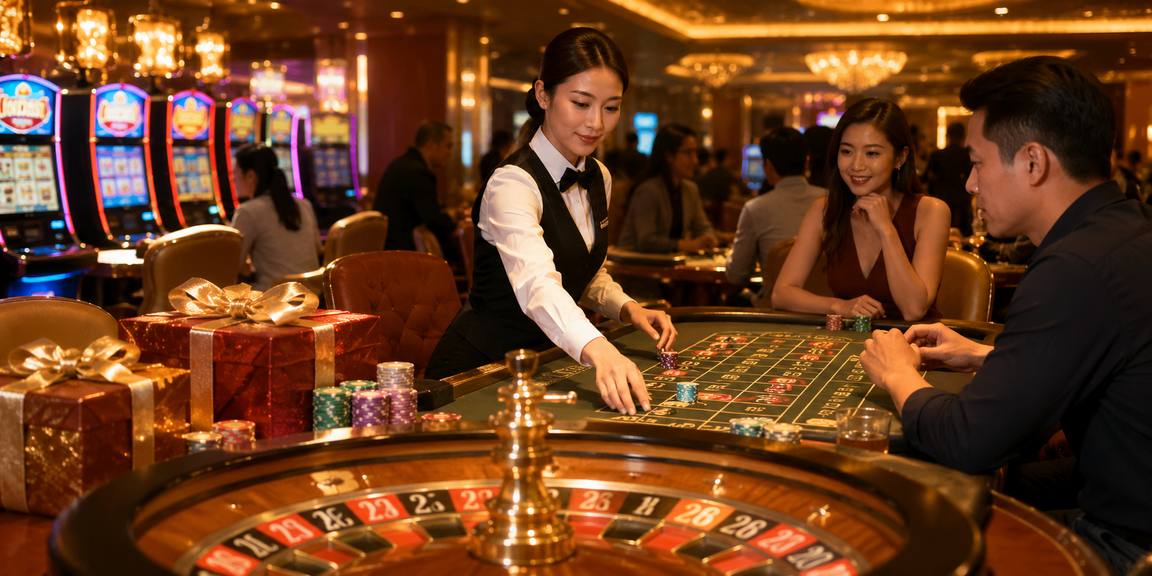 Người mẫu Việt Nam trải nghiệm bàn roulette tại sòng bài trực tuyến
